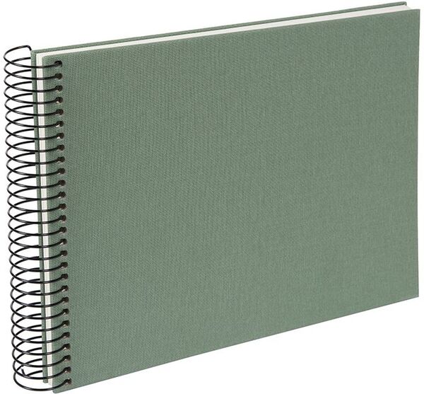 goldbuch Spiralalbum Bella Vista ohne Fenster 24x17 40 weiße Seiten  Artischocke