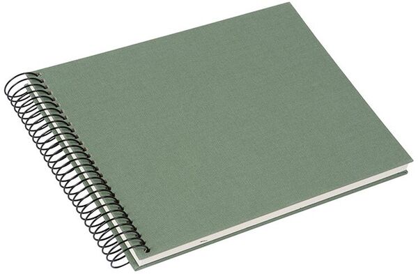 goldbuch Spiralalbum Bella Vista ohne Fenster 24x17 40 weiße Seiten  Artischocke