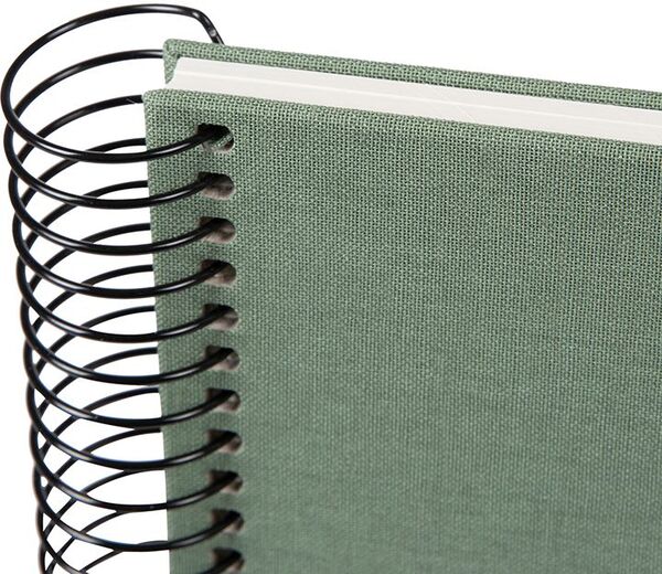 goldbuch Spiralalbum Bella Vista ohne Fenster 24x17 40 weiße Seiten  Artischocke