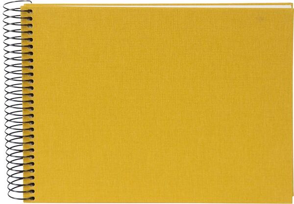 goldbuch Spiralalbum Bella Vista ohne Fenster 24x17 40 weiße Seiten  senf