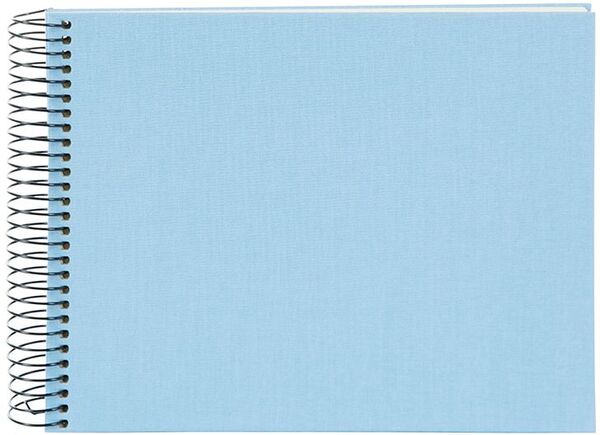 goldbuch Spiralalbum Bella Vista ohne Fenster 24x17 40 weiße Seiten  himmelblau