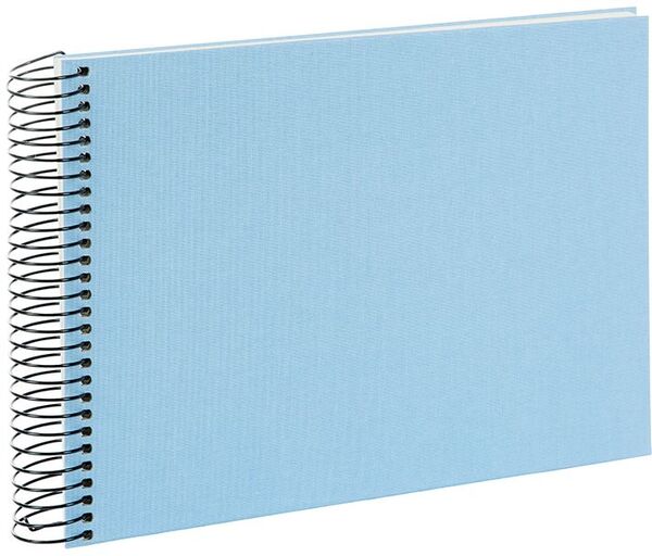 goldbuch Spiralalbum Bella Vista ohne Fenster 24x17 40 weiße Seiten  himmelblau