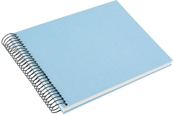 goldbuch Spiralalbum Bella Vista ohne Fenster 24x17 40 weiße Seiten  himmelblau