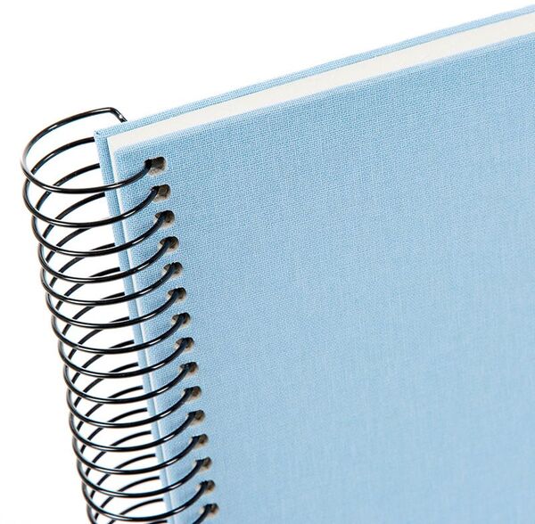 goldbuch Spiralalbum Bella Vista ohne Fenster 24x17 40 weiße Seiten  himmelblau