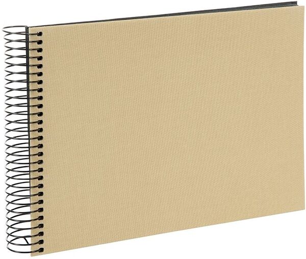 goldbuch Spiralalbum Bella Vista ohne Fenster 24x17 40 schwarze Seiten  Beige