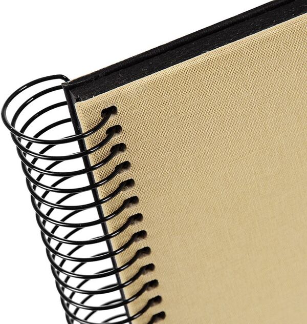 goldbuch Spiralalbum Bella Vista ohne Fenster 24x17 40 schwarze Seiten  Beige