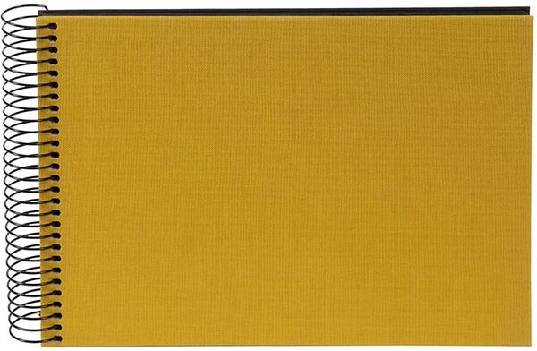 goldbuch Spiralalbum Bella Vista ohne Fenster 24x17 40 schwarze Seiten  senf