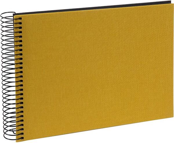 goldbuch Spiralalbum Bella Vista ohne Fenster 24x17 40 schwarze Seiten  senf