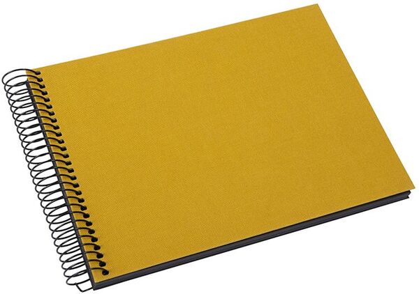 goldbuch Spiralalbum Bella Vista ohne Fenster 24x17 40 schwarze Seiten  senf