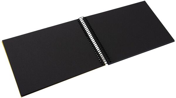 goldbuch Spiralalbum Bella Vista ohne Fenster 24x17 40 schwarze Seiten  senf