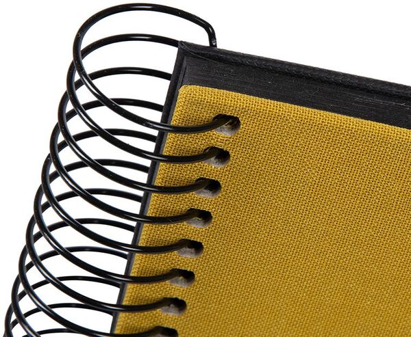 goldbuch Spiralalbum Bella Vista ohne Fenster 24x17 40 schwarze Seiten  senf