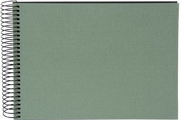 goldbuch Spiralalbum Bella Vista ohne Fenster 24x17 40 schwarze Seiten  Artischocke