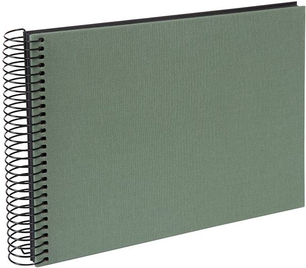 goldbuch Spiralalbum Bella Vista ohne Fenster 24x17 40 schwarze Seiten  Artischocke