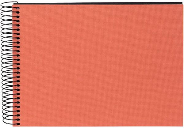 goldbuch Spiralalbum Bella Vista ohne Fenster 24x17 40 schwarze Seiten  lachs