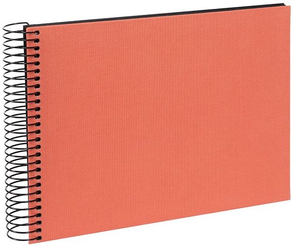 goldbuch Spiralalbum Bella Vista ohne Fenster 24x17 40 schwarze Seiten  lachs