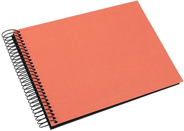 goldbuch Spiralalbum Bella Vista ohne Fenster 24x17 40 schwarze Seiten  lachs