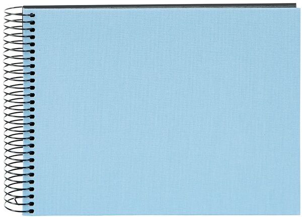 goldbuch Spiralalbum Bella Vista ohne Fenster 24x17 40 schwarze Seiten  himmelblau