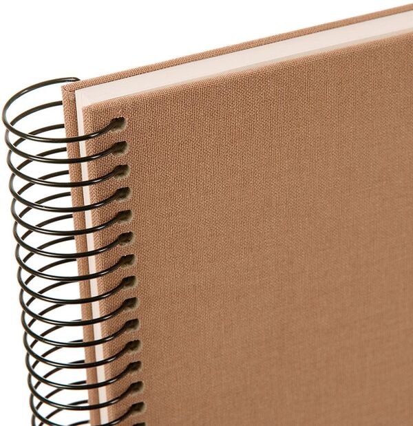 goldbuch Spiralalbum Bella Vista ohne Fenster 35x30 40 weiße Seiten  haselnuss