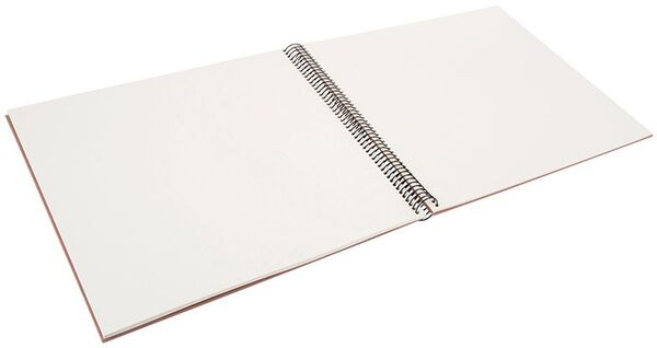 goldbuch Spiralalbum Bella Vista ohne Fenster 35x30 40 weiße Seiten  haselnuss