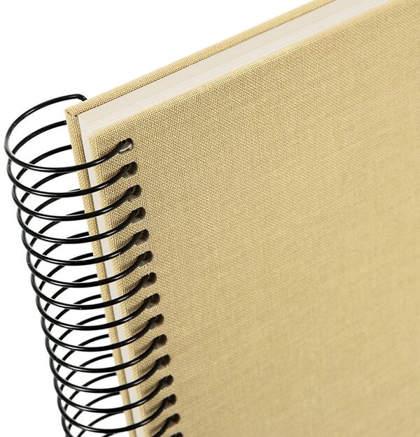 goldbuch Spiralalbum Bella Vista ohne Fenster 35x30 40 weiße Seiten  Beige