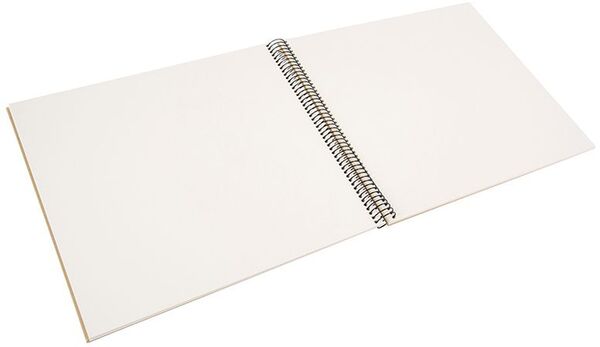 goldbuch Spiralalbum Bella Vista ohne Fenster 35x30 40 weiße Seiten  Beige