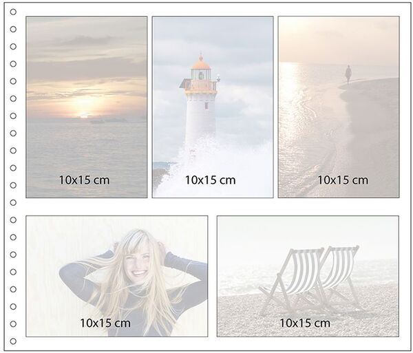 goldbuch Spiralalbum Bella Vista ohne Fenster 35x30 40 weiße Seiten  Beige