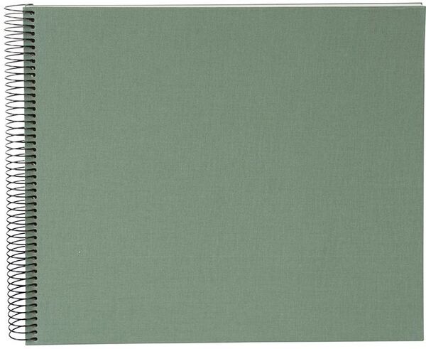 goldbuch Spiralalbum Bella Vista ohne Fenster 35x30 40 weiße Seiten  Artischocke