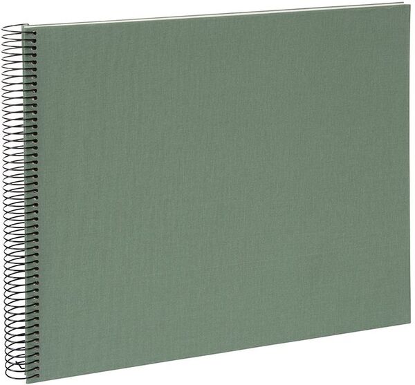 goldbuch Spiralalbum Bella Vista ohne Fenster 35x30 40 weiße Seiten  Artischocke