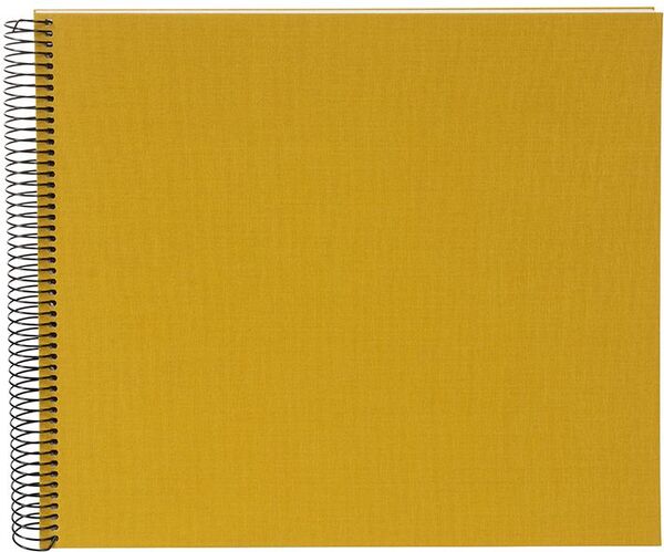 goldbuch Spiralalbum Bella Vista ohne Fenster 35x30 40 weiße Seiten  senf
