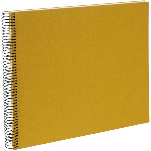 goldbuch Spiralalbum Bella Vista ohne Fenster 35x30 40 weiße Seiten  senf