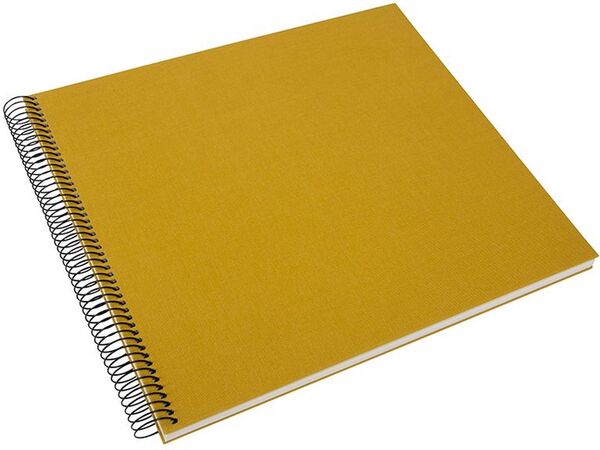 goldbuch Spiralalbum Bella Vista ohne Fenster 35x30 40 weiße Seiten  senf