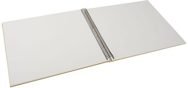 goldbuch Spiralalbum Bella Vista ohne Fenster 35x30 40 weiße Seiten  senf