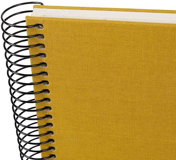 goldbuch Spiralalbum Bella Vista ohne Fenster 35x30 40 weiße Seiten  senf