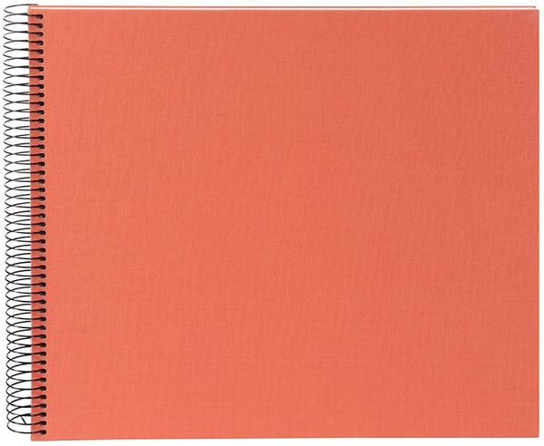 goldbuch Spiralalbum Bella Vista ohne Fenster 35x30 40 weiße Seiten  lachs