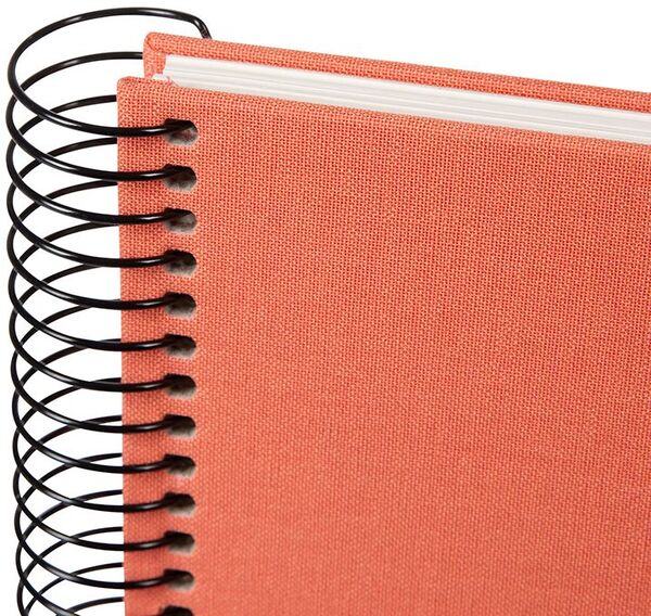 goldbuch Spiralalbum Bella Vista ohne Fenster 35x30 40 weiße Seiten  lachs