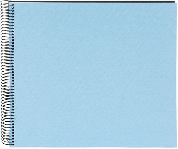 goldbuch Spiralalbum Bella Vista ohne Fenster 35x30 40 schwarze Seiten  himmelblau