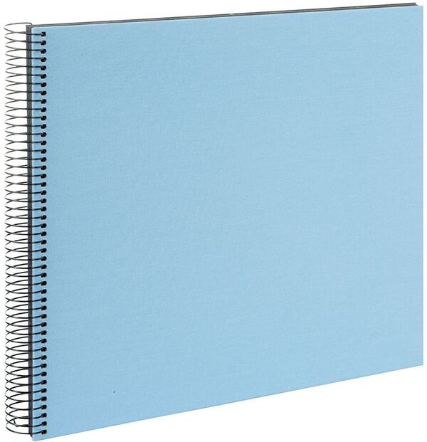 goldbuch Spiralalbum Bella Vista ohne Fenster 35x30 40 schwarze Seiten  himmelblau