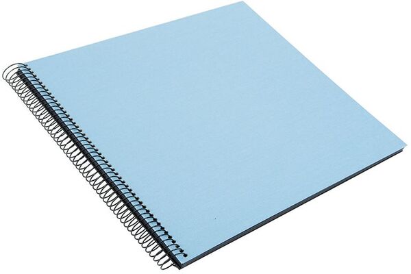 goldbuch Spiralalbum Bella Vista ohne Fenster 35x30 40 schwarze Seiten  himmelblau