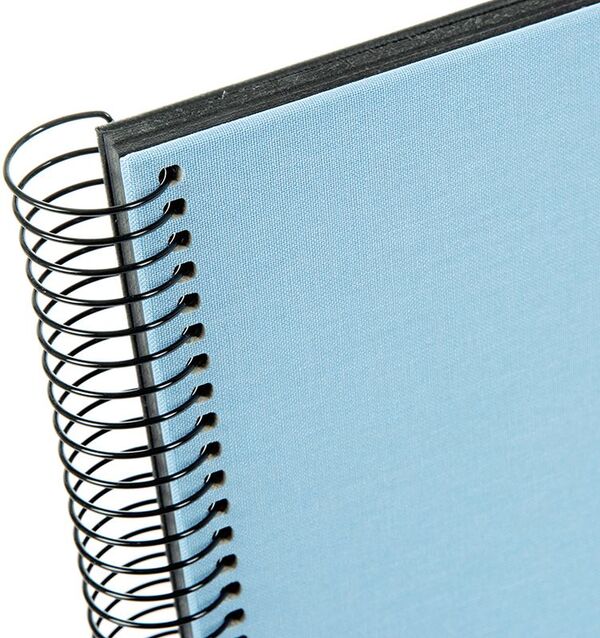 goldbuch Spiralalbum Bella Vista ohne Fenster 35x30 40 schwarze Seiten  himmelblau