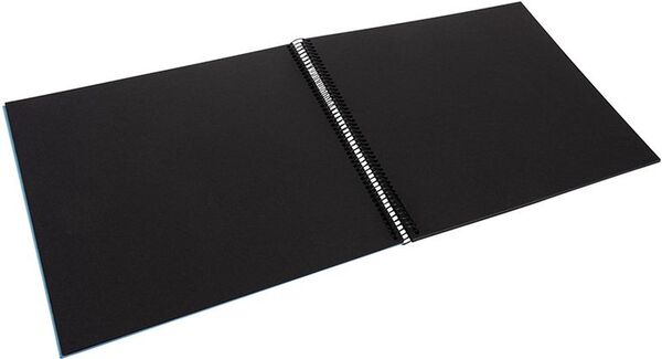 goldbuch Spiralalbum Bella Vista ohne Fenster 35x30 40 schwarze Seiten  himmelblau