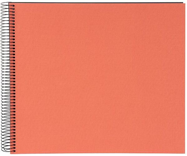 goldbuch Spiralalbum Bella Vista ohne Fenster 35x30 40 schwarze Seiten  lachs