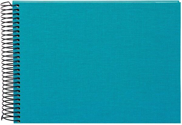 goldbuch Spiralalbum Bella Vista ohne Fenster 24x17 40 weiße Seiten  türkis