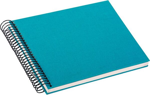 goldbuch Spiralalbum Bella Vista ohne Fenster 24x17 40 weiße Seiten  türkis