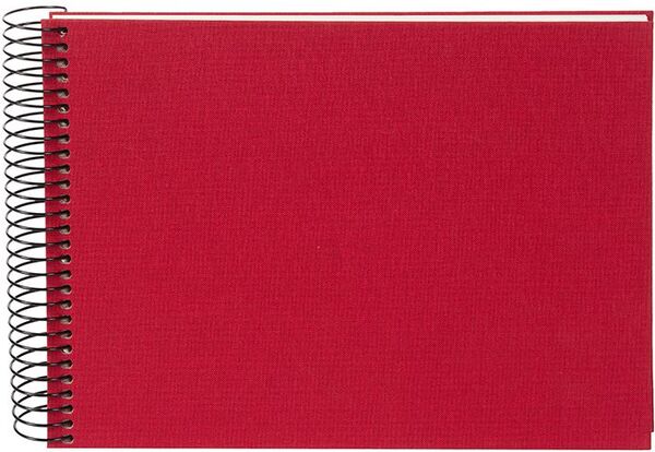 goldbuch Spiralalbum Bella Vista ohne Fenster 24x17 40 weiße Seiten  rot