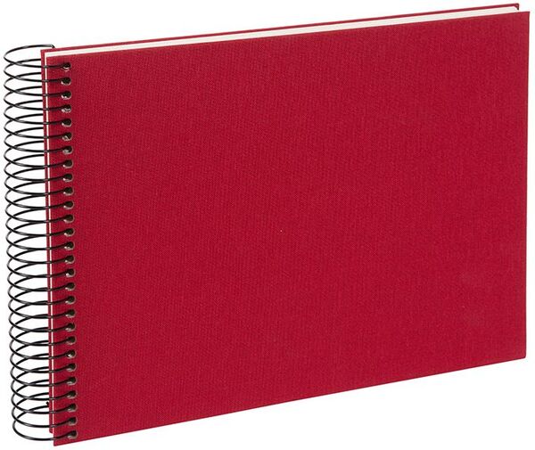 goldbuch Spiralalbum Bella Vista ohne Fenster 24x17 40 weiße Seiten  rot