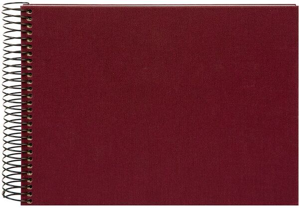 goldbuch Spiralalbum Bella Vista ohne Fenster 24x17 40 weiße Seiten  bordeaux