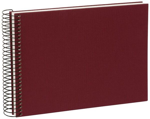 goldbuch Spiralalbum Bella Vista ohne Fenster 24x17 40 weiße Seiten  bordeaux