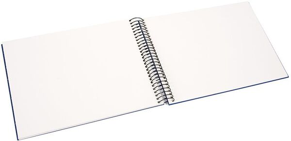 goldbuch Spiralalbum Bella Vista ohne Fenster 24x17 40 weiße Seiten  blau