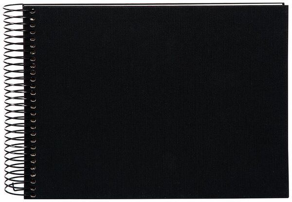 goldbuch Spiralalbum Bella Vista ohne Fenster 24x17 40 weiße Seiten  schwarz