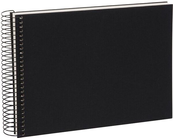 goldbuch Spiralalbum Bella Vista ohne Fenster 24x17 40 weiße Seiten  schwarz